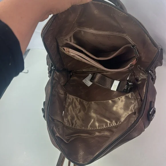 Cluci Travel Fashion Leather Designer Women's Large Backpack - Picture 11 of 16